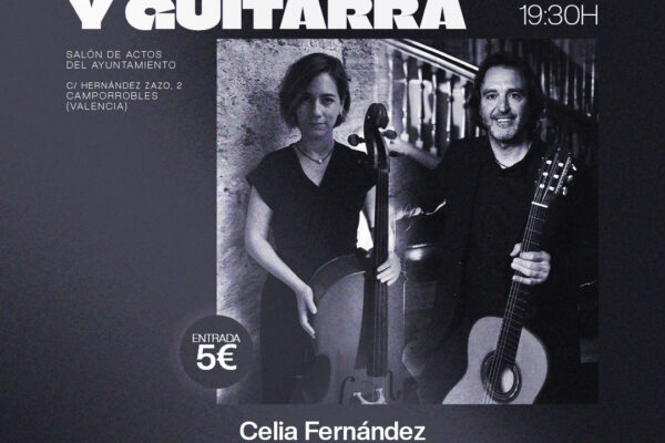 Agenda Conciertos Mediterranean Guitar. Dúo de cello y Guitarra. Celia Fernández y Toni Cotolí