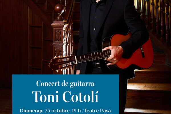 Agenda Música Mediterranean Guitar. Teatre Payà de Burriana. Toni Cotolí - guitarra clásica.