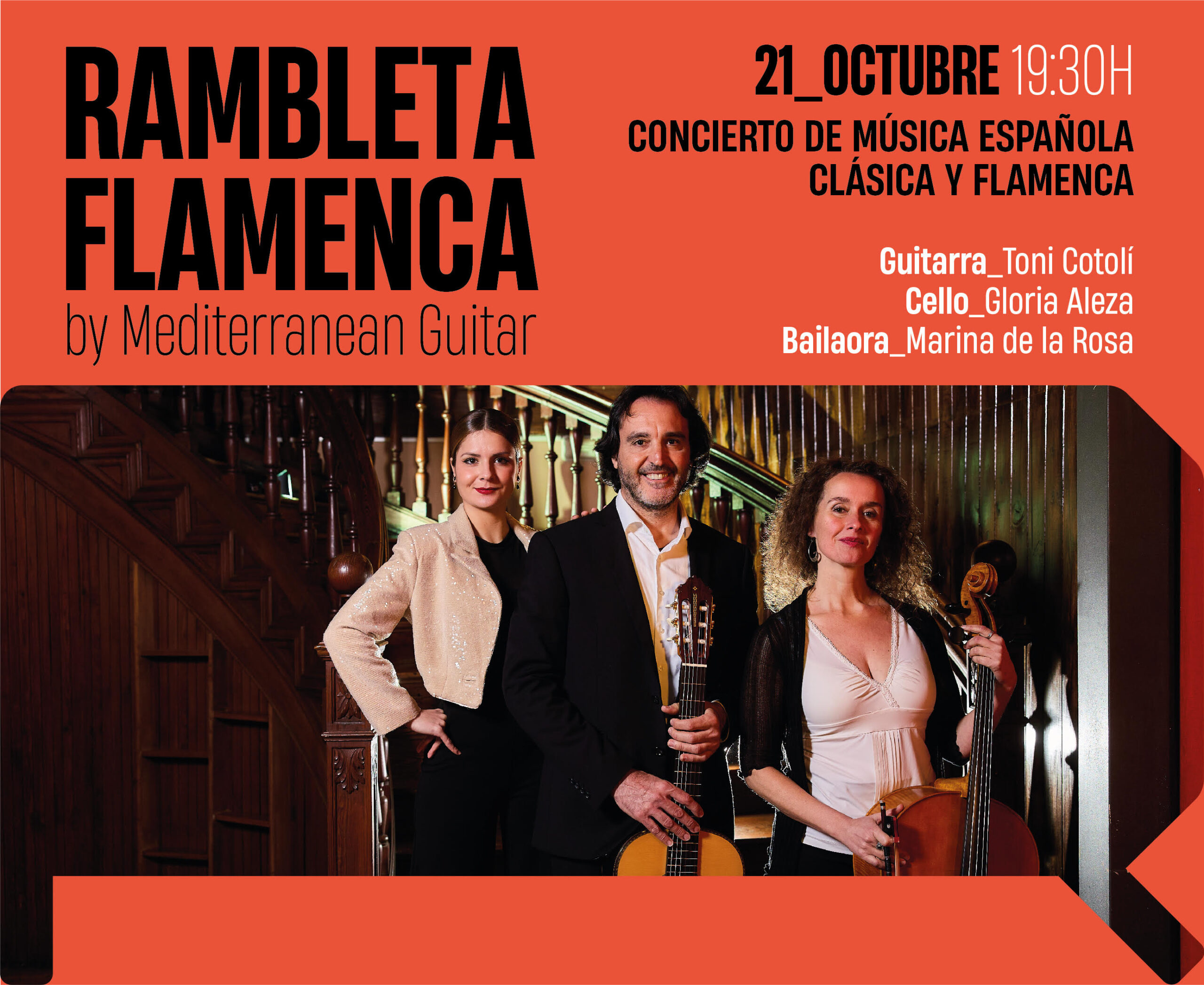 RambletaFlamenca_21Octubre_MediterraneanGuitar Cartel Rambleta Flamenca miércoles 21 de octubre de 2016